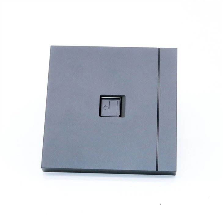 1-Port Black RJ45 Ethernet Faceplate Wall Plate