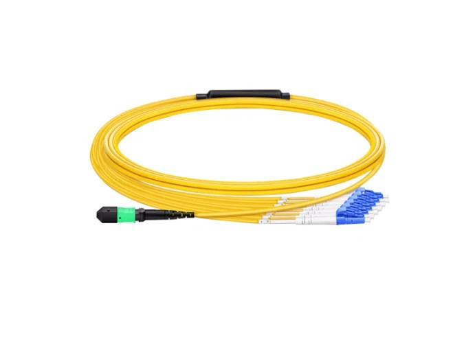 40G/100G MPO-LC 8-Core Multimode 10 Gigabit OM3/OM4 Indoor Pre-terminated Optical Cable