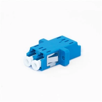 LC Duplex Fiber Optic Coupler Adapter Flange Connector