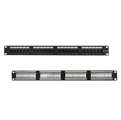 24-port LED UTP Cat6 Gigabit Patch Panel