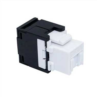 CAT6A UTP Keystone RJ45 Jack Coupler With Dust-proof Door
