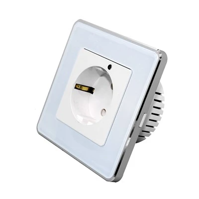 European Tuya Smart Socket - Voice & App Control, Elegant Design