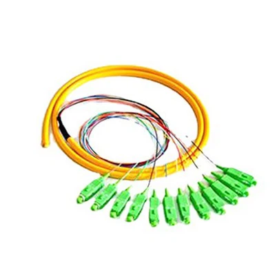 12-Core SC/APC FC/APC Singlemode Sarciniform Pigtail Optical Cable