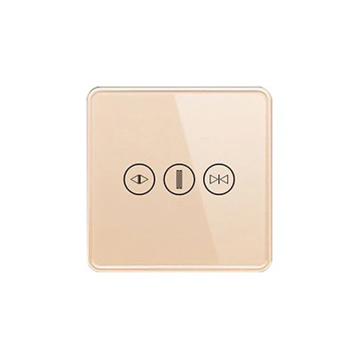 Smart Curtain Switch - Voice/App Controlled, Tempered Glass Panel