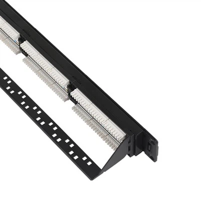 Unshielded RJ45 Network Patch Panel With Cable Management Ring