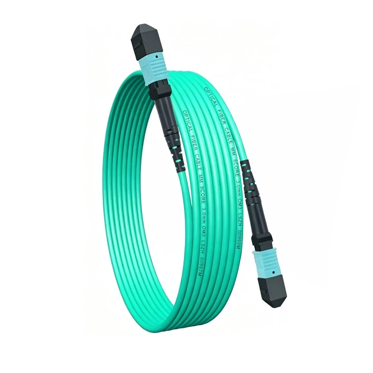 OM3 Multimode MPO 8-fiber Fiber Optic Cable Assemblies high quality