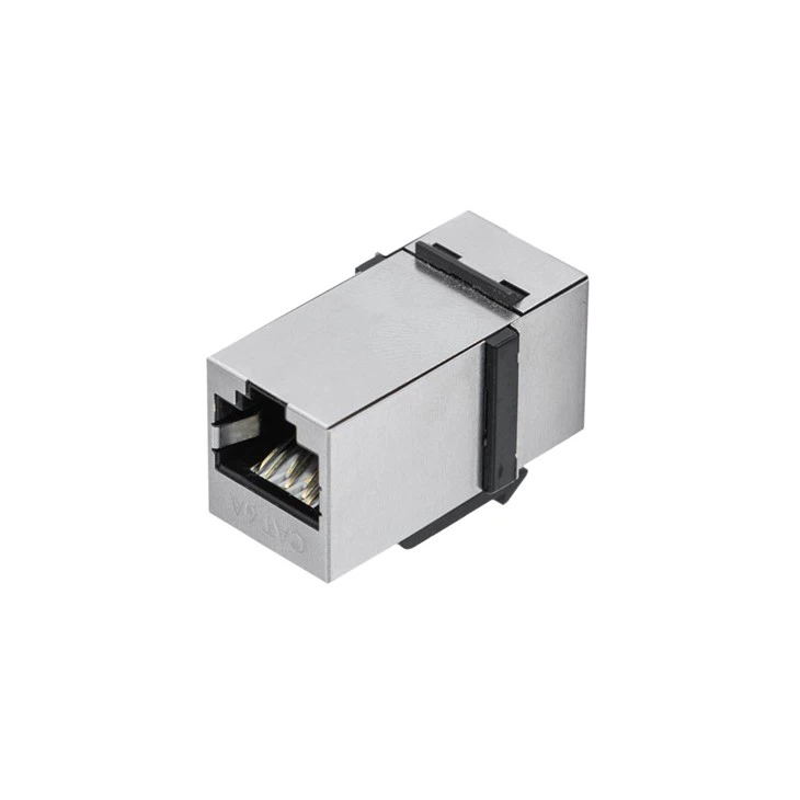 Cat 6A Shielded Snap-in Feed-Through Keystone Module Inline Coupler best