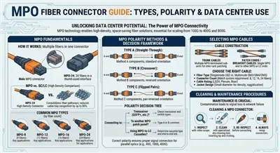 MPO MTP Fiber Connector: Types, Polarity & Data Center Use