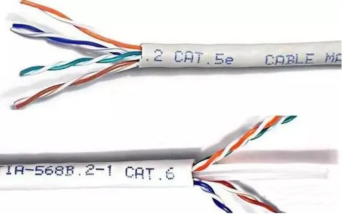 The Cat5E and Cat6 Cable structure Comparison The Cat5E and Cat6 Cable structure Comparison