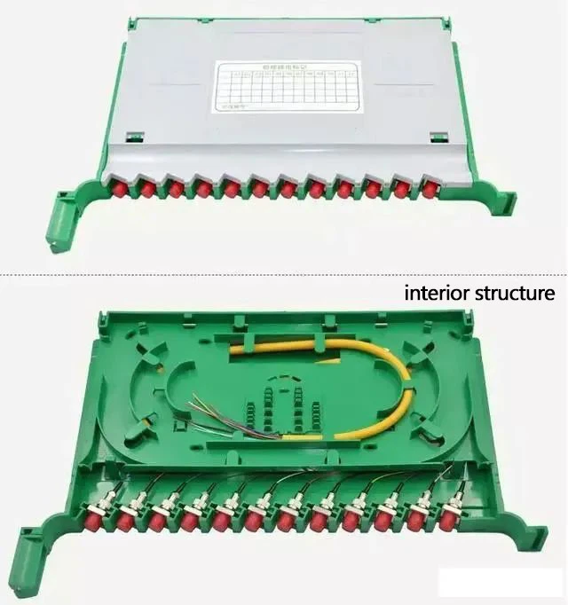 Inner structure of the fiber tray in ODF Inner structure of the fiber tray in ODF