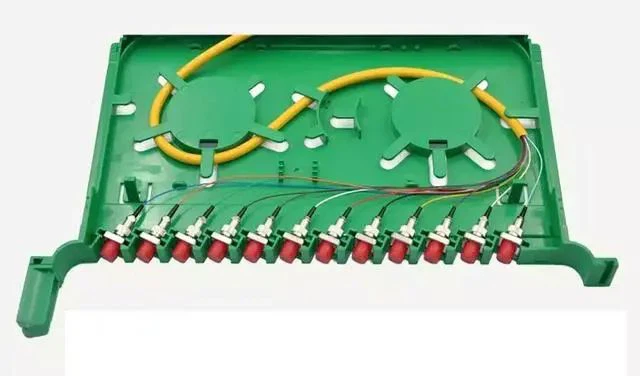 FC fiber adapter in the ODF fiber tray FC fiber adapter in the ODF fiber tray