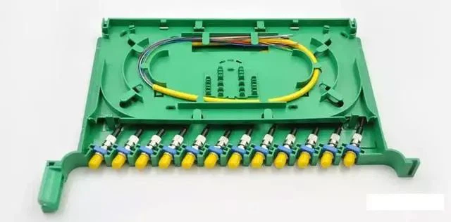 ST fiber adapter in the ODF fiber tray ST fiber adapter in the ODF fiber tray