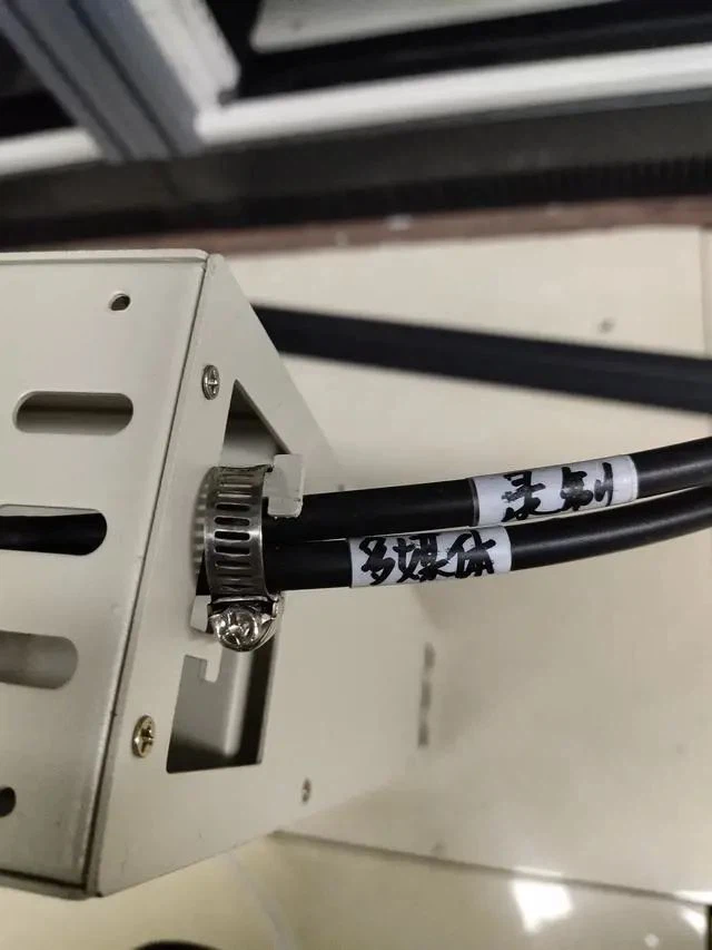 secure the fiber optic cable secure the fiber optic cable