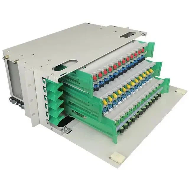 Optical Distribution Frame (ODF) also called fiber optiic patch panel Optical Distribution Frame (ODF) also called fiber optiic patch panel