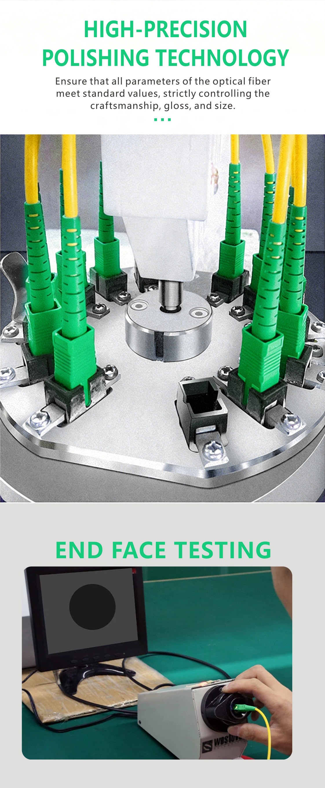 SC/APC Simplex Fiber Patch Cord – 9/125 LSZH 2.0MM7 SC/APC Simplex Fiber Patch Cord – 9/125 LSZH 2.0MM7