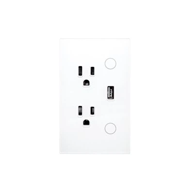 US Standard Smart Wi-Fi/Zigbee Wall Socket With USB Port - Voice Control Compatible With Alexa & Google Home