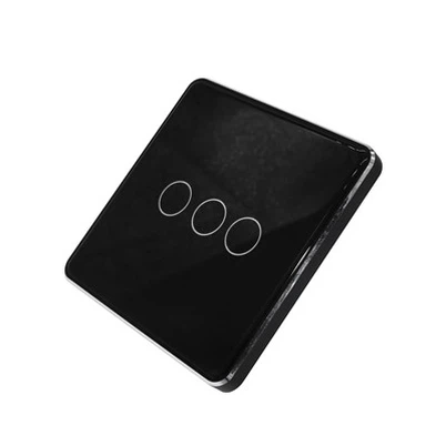 Light Adjust Zigbee Smart Touch Switch,3-Gang Voice & App Control Panel